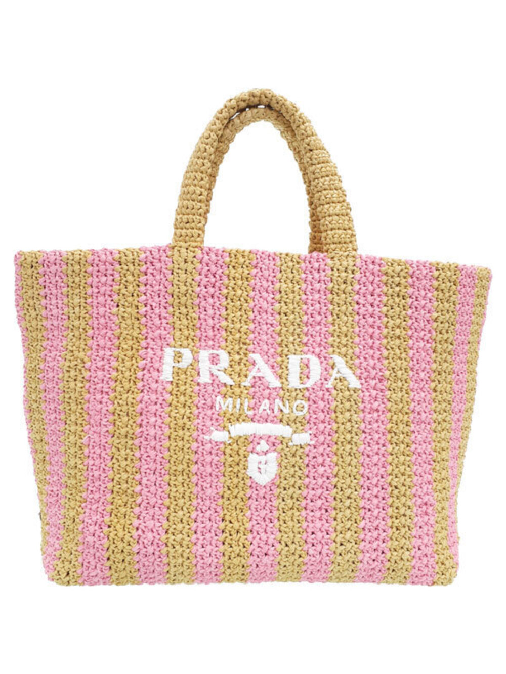 Prada tan pink Tote petalo Crochet Bag - Picture 2 of 9